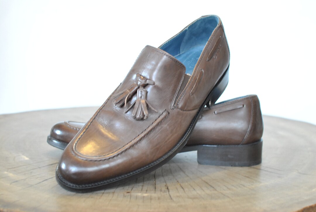 Vintage OTTO KERN mannen lederen schoenen jurk lederen - Etsy België