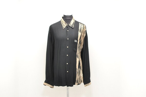 Vintage VERSACE Jeans Couture men's printed shirt