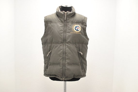 Vintage Napapijri men's down vest , winter vest wi