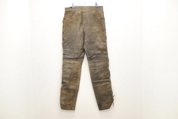 Vintage Leather pants , men's leather pants , moto