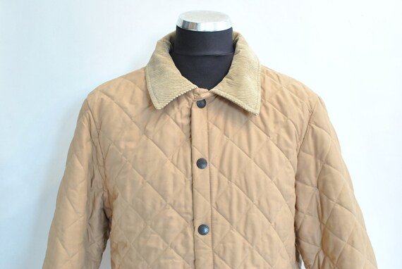 Vintage BARBOUR MEN'S PADDED long jacket .........