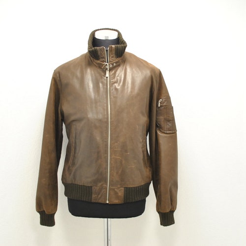 Vintage MEN'S SUEDE LEATHER Jacket Men's Bomber - Etsy