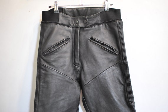 Vintage MOTORCYCLE LEATHER PANTS , women's leather