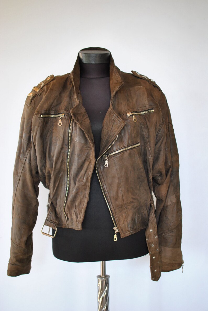 Vintage LEATHER JACKET With Advance Vintage Patina.059 Etsy