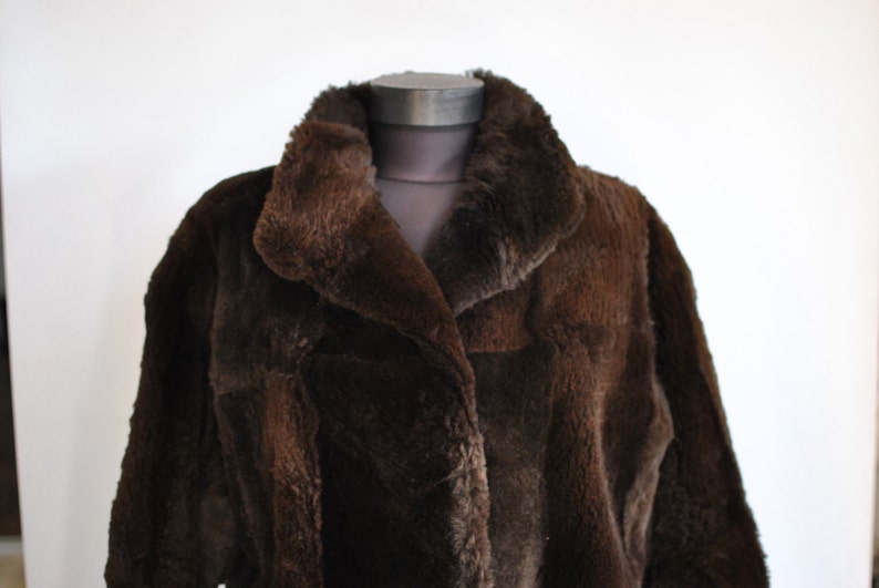 Vintage SHAVED MINK FUR coat women's chic fur coat | Etsy