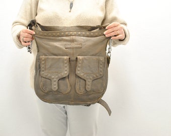 Tenacitee Art Deco Class of 1960 Khaki Green Raw Edge Canvas Messenger Bag Tenacitee Art Deco Class of 1960 Khaki Green Raw Edge Canvas Messenger Bag