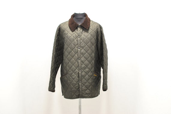 Vintage Barbour men's padded jacket , tabacco col