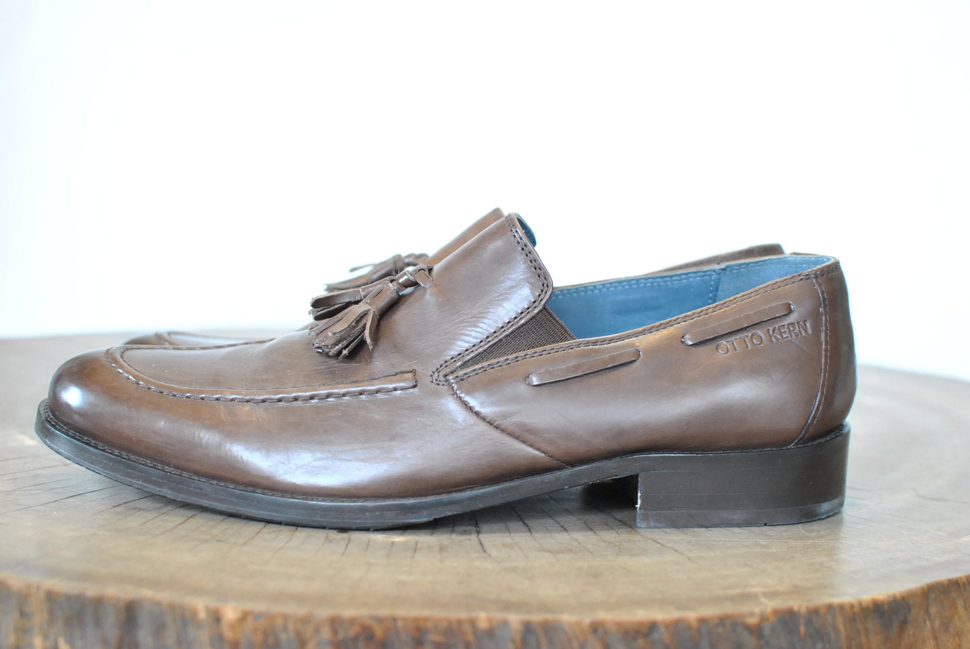 Vintage OTTO KERN mannen lederen schoenen jurk lederen - Etsy België