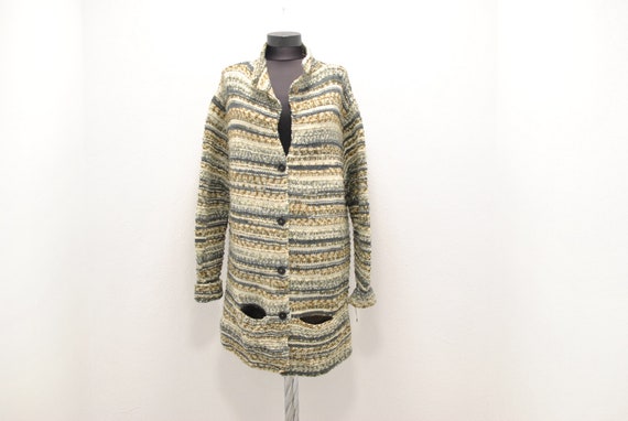 Vintage Handmade wool cardigan , women's cardigan
