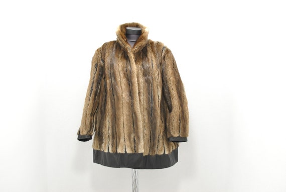 Vintage Mink fur coat , glamorous fur coat , size