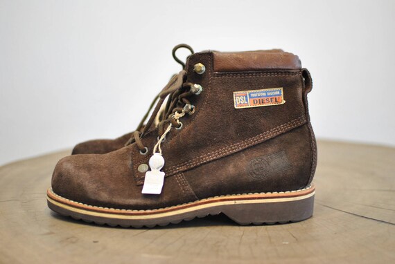 Vintage DIESEL LEATHER ANKLE shoes , unisex leathe
