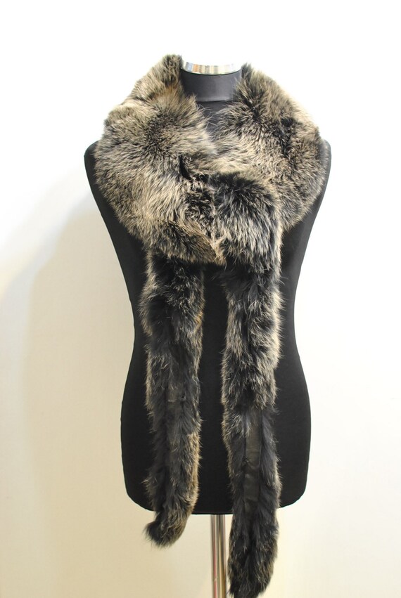 Vintage FOX FUR COLLAR , big size fur collar......