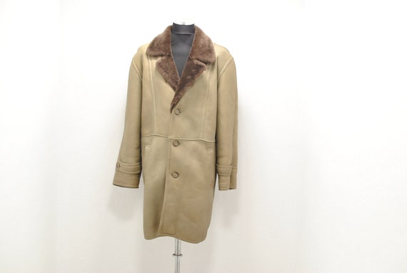 Vintage Lambskin winter parka , men's winter parka