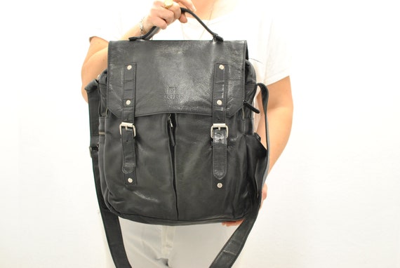 Vintage Messenger leather bag , men's leather bag