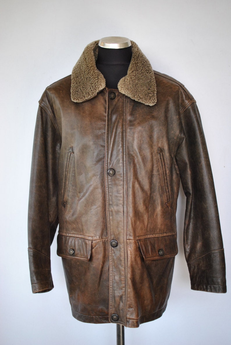Vintage PETROFF Leather Men's Jacket Men's Leather - Etsy