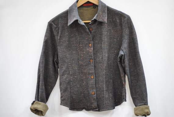 Vintage ROMEO GIGLI women's shirt , printed sprin