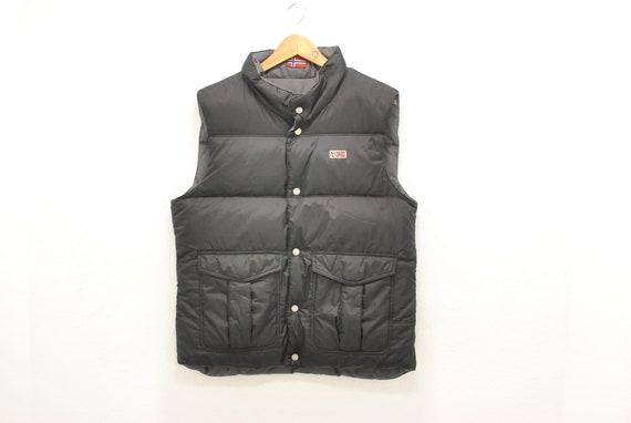 Vintage Napapijri Reversible Down Vest , Men's Winter Vest , Size L (V215)