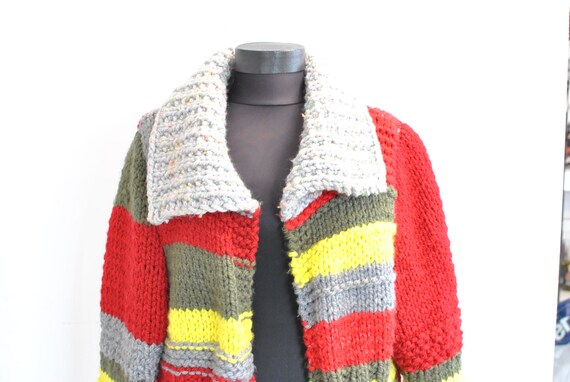 Vintage HANDMADE WOMEN'S CARDIGAN , winter cardiga