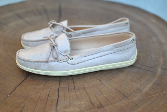 Vintage TOD'S ladies shoes , designer shoes , lea