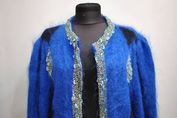 Vintage HANDMADE WOMEN'S CARDIGAN , chic cardigan