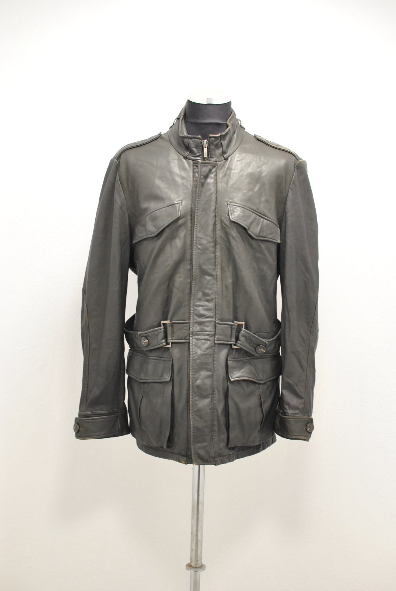 Vintage Joop Men's Leather Jacket 
