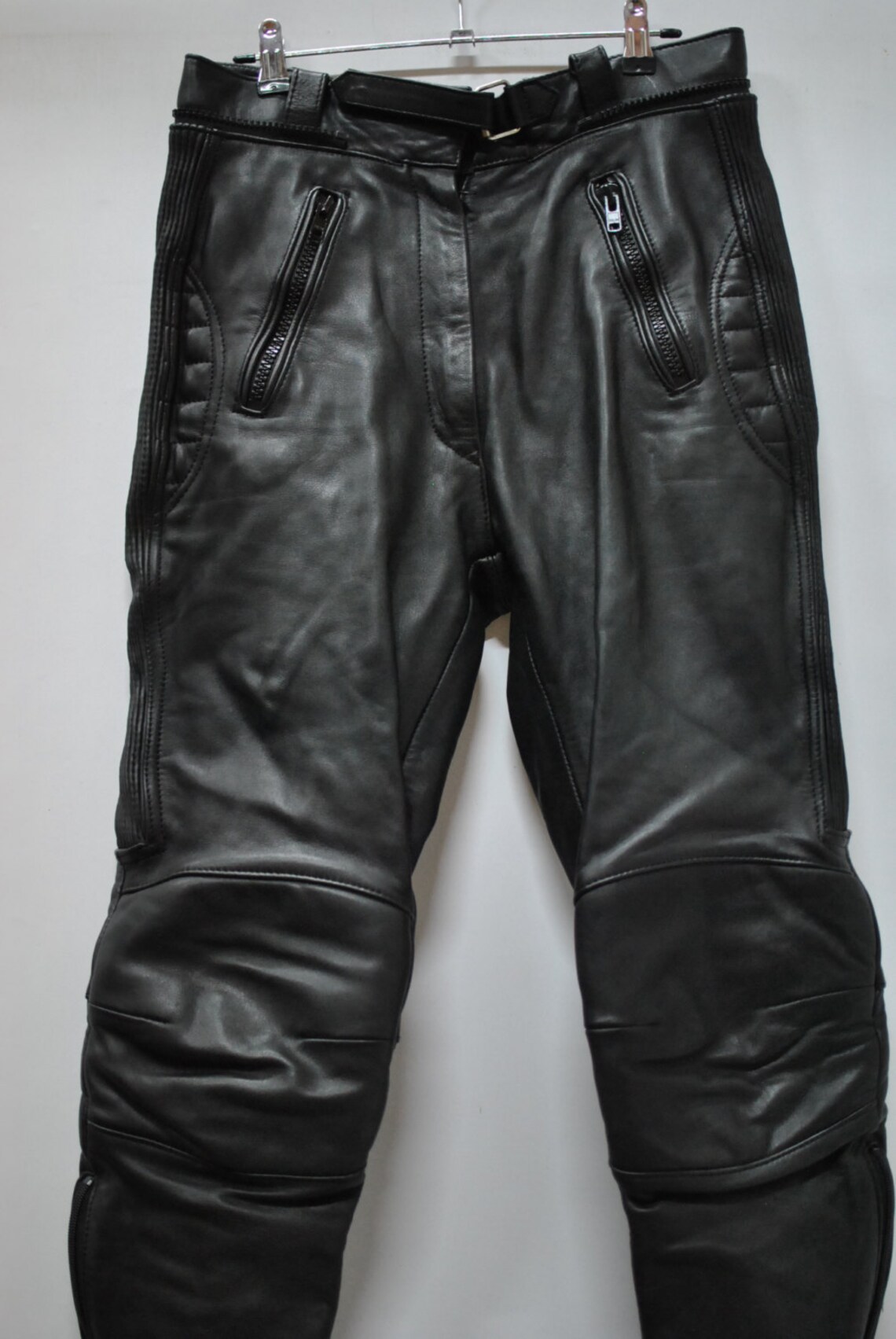 Vintage MOTORCYCLE WOMEN'S Leather Pants Biker Leather Etsy