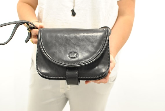 Vintage Messenger leather bag , women's leather ba