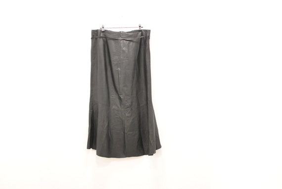 Vintage Leather skirt , women's leather skirt ....
