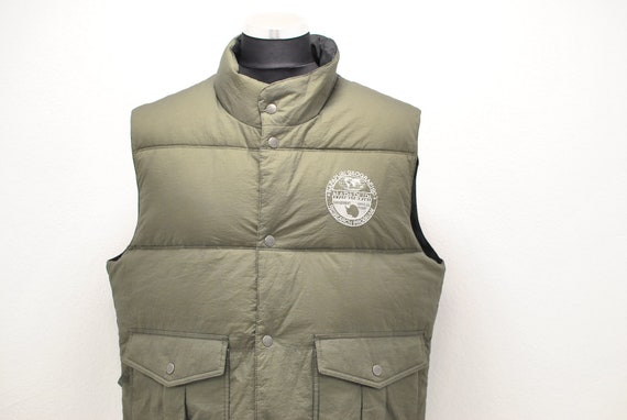 Vintage Men's Down vest Reversible goose down vest