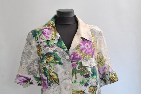 Vintage SUMMER SHIRT summer blazer , women's blaz
