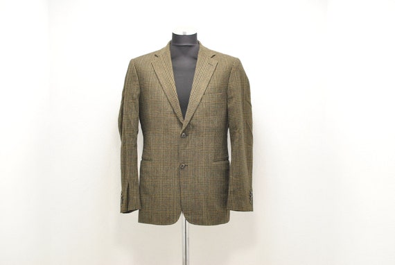 Vintage Winter Tartan men's blazer , Nordic design