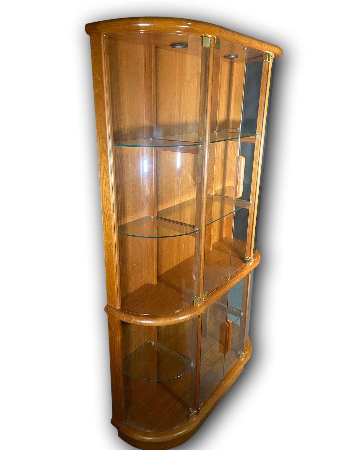 Rare Mid century Teak Curio display by Vantinge Etsy