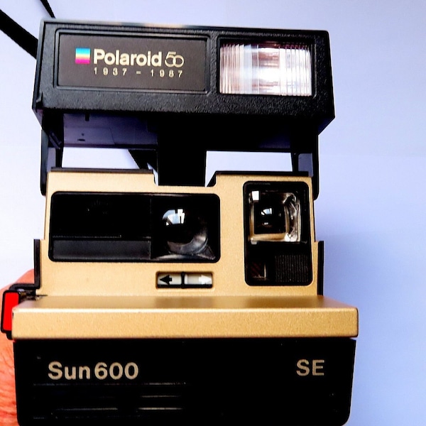 TESTED with Film, Polaroid GOLD Sun 600 SE Special Edition 50 Anniversary, Instant Film Camera