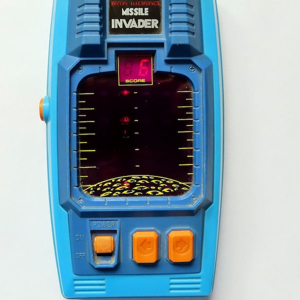 Bandai Missile Invader 1980s Electronic Game, Working, with Battery