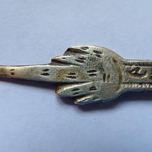 US Tariff Absorbed. Vintage Silver Jewish Yad Torah Pointer, Judaica, Handmade, North Africa example