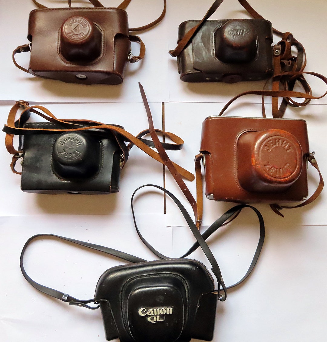 Vintage Film Camera Bag Strap Travel Case Zenit Zorki 4fed Etsy