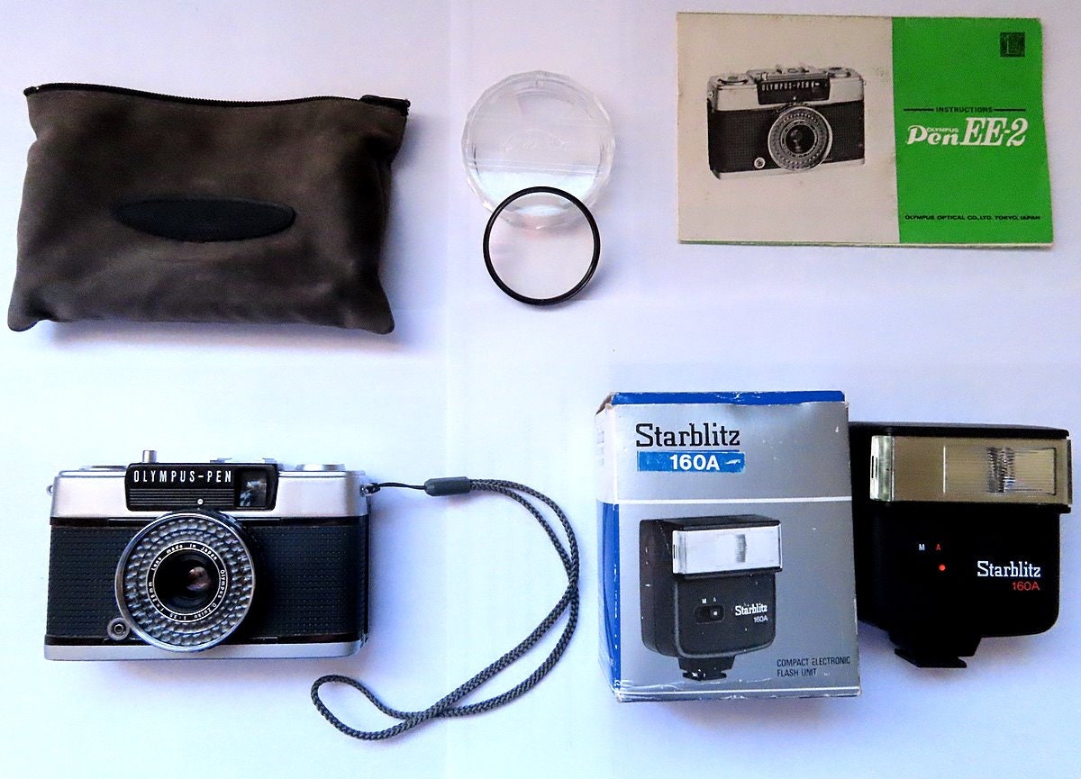 Olympus Pen Ee2 Film Camera New Seals Strap Manual Uv Etsy
