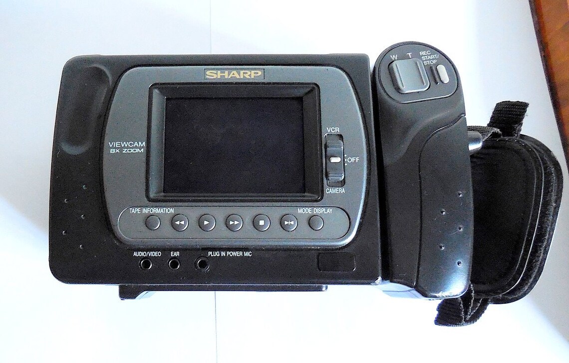Sharp Camcorder VLE17E Viewcam Video8 Made in Japan RARE Etsy