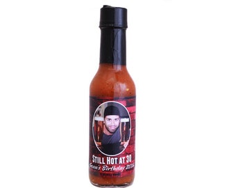 Etiqueta de salsa picante personalizada: agregue su foto