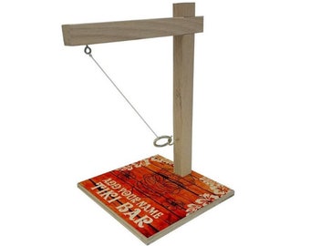 ADD YOUR NAME Large Tabletop Ring Toss Game - Tiki