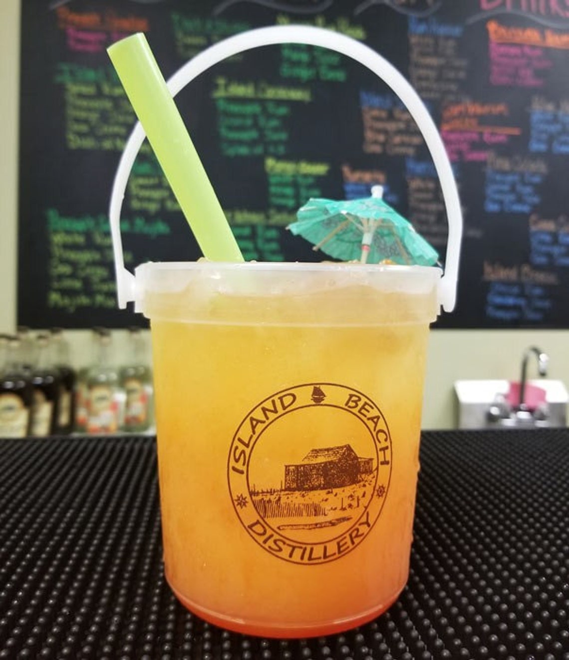 Plastic Rum Buckets 32 Oz Customized Plastic Buckets With Etsy