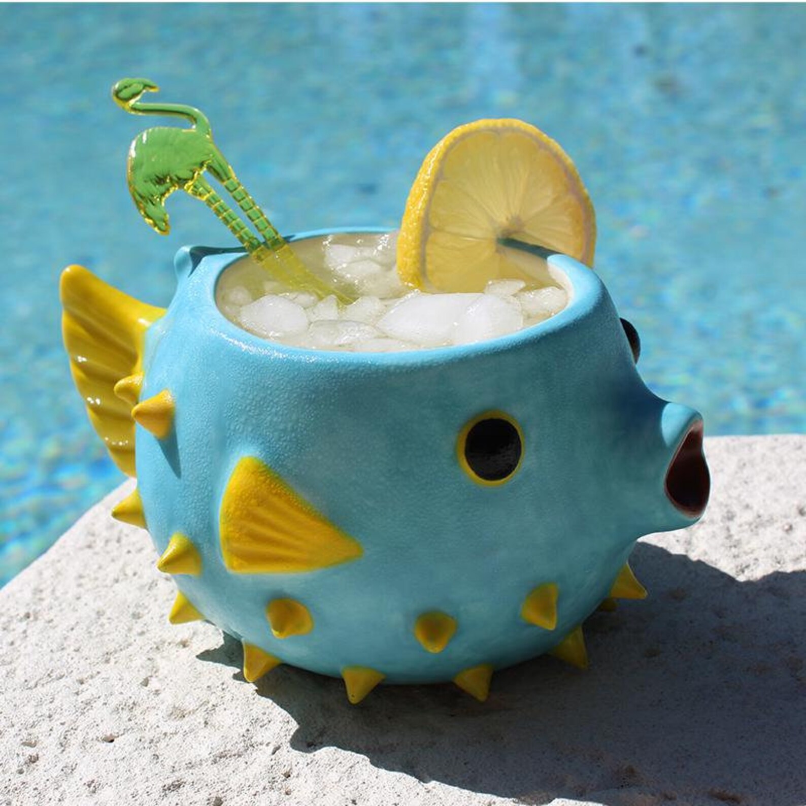 Tiki Mug Drinkware Pufferfish Tiki Cups Tiki Mugs Tiki Etsy