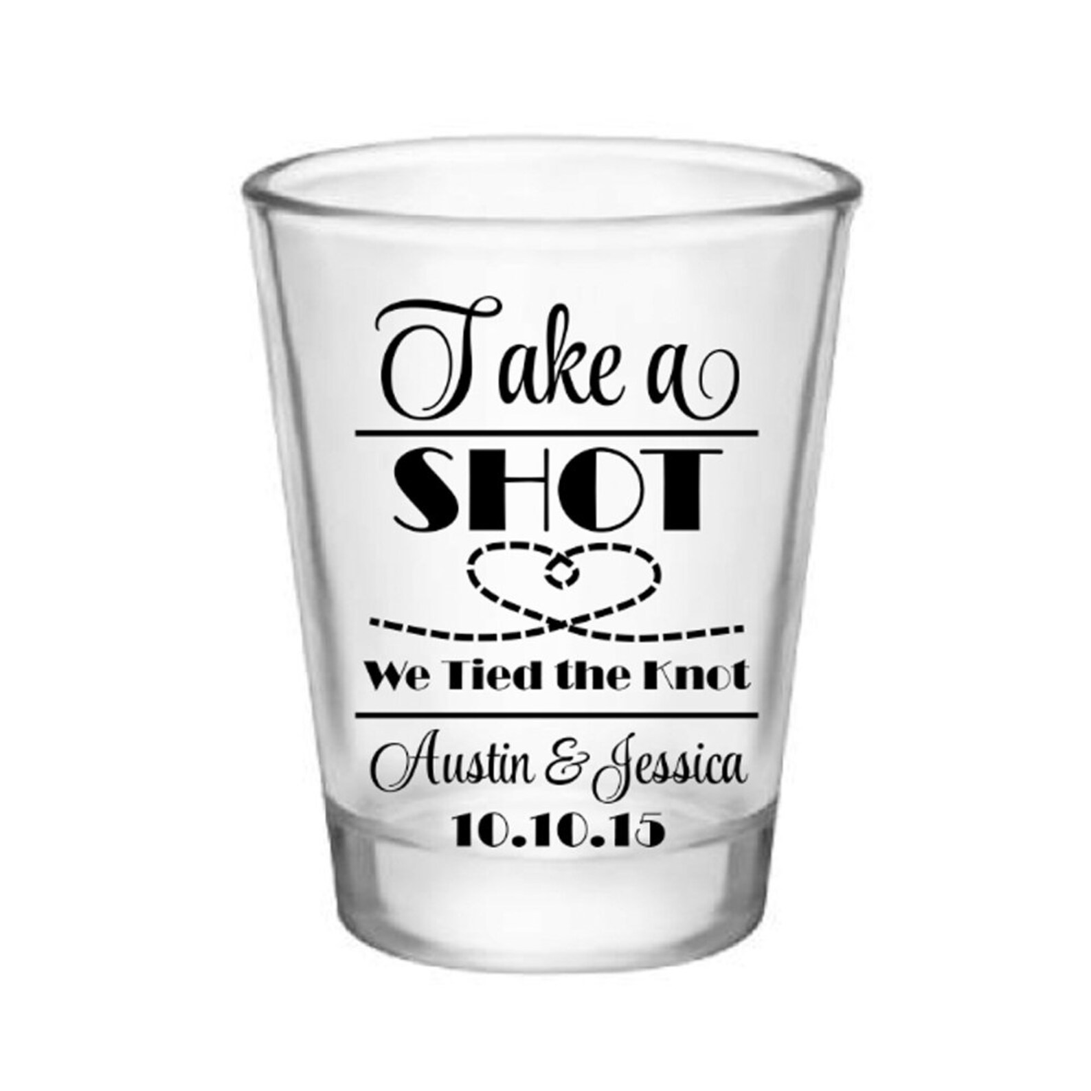 Wedding Shot Glasses Personalized Shot Glass Wedding Favors Etsy
