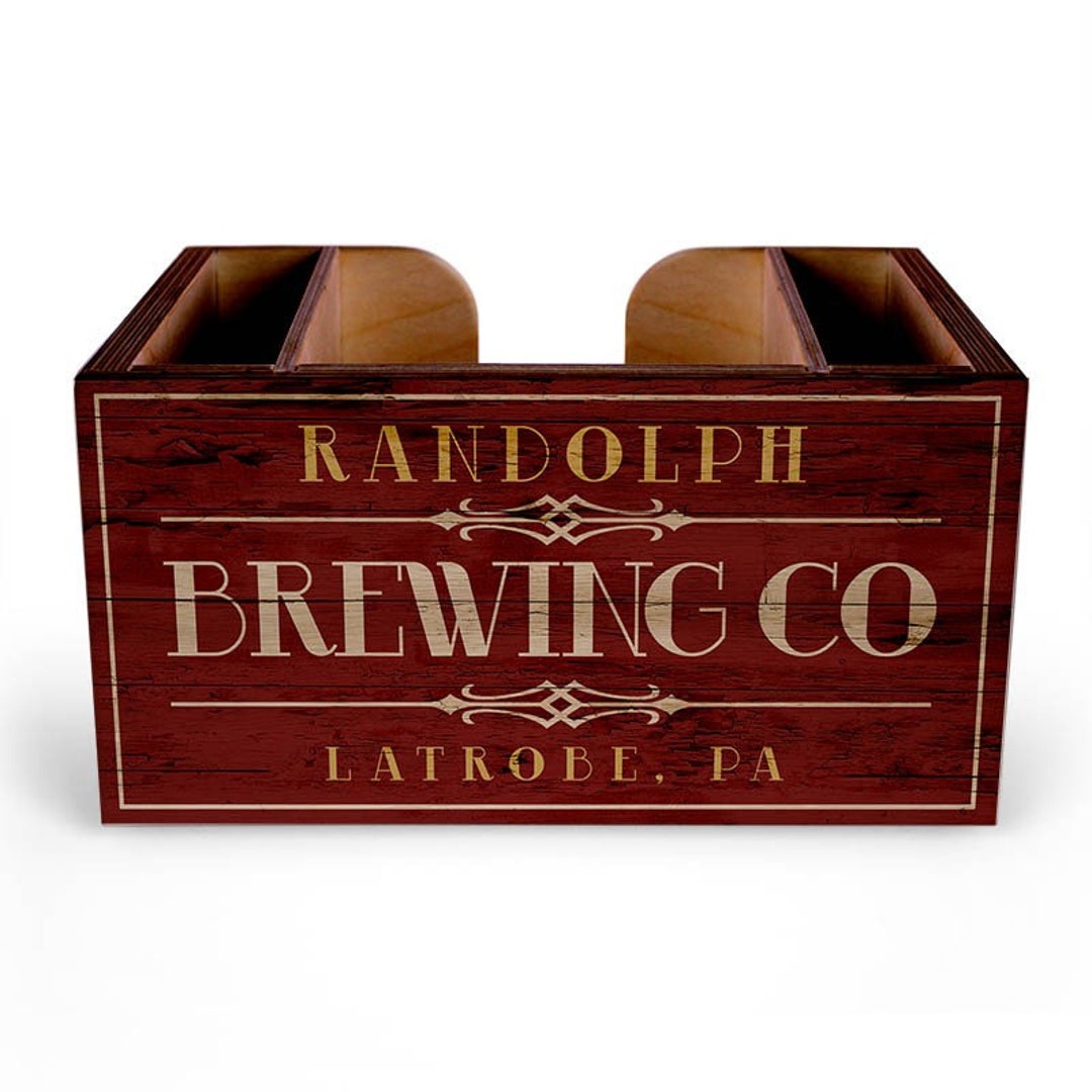 Customized Wooden Bar Caddy Brewing Company - Etsy