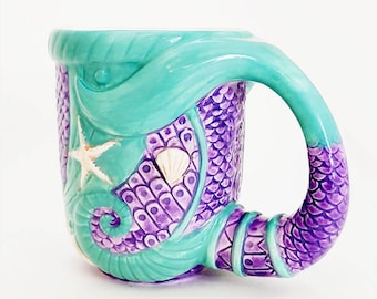 BarConic® Tiki Mermaid Tail Mug - 16 oz.