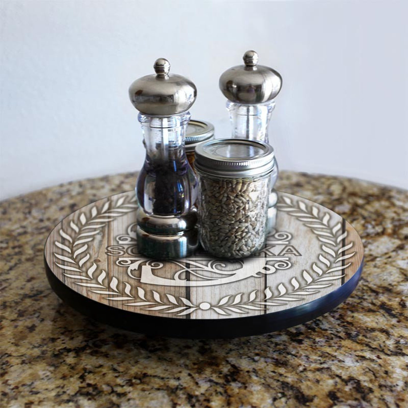 Lazy Susan Personalized Lazy Susan Customized Lazy Susan Etsy