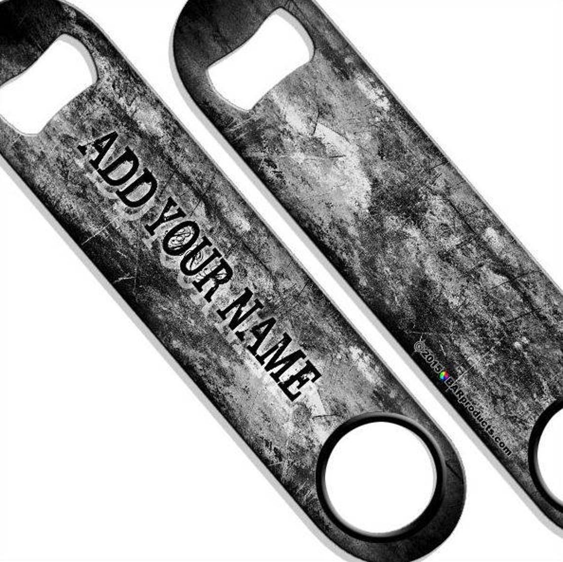 Bar Key Beer Bottle Opener Barkey Grunge Design Custom Etsy