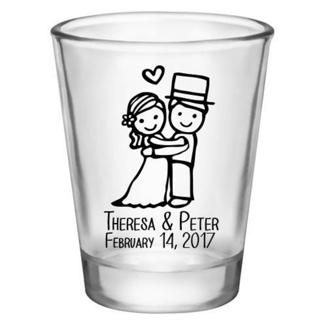 Custom Wedding Shot Glasses Cute Wedding Favors Wedding Etsy
