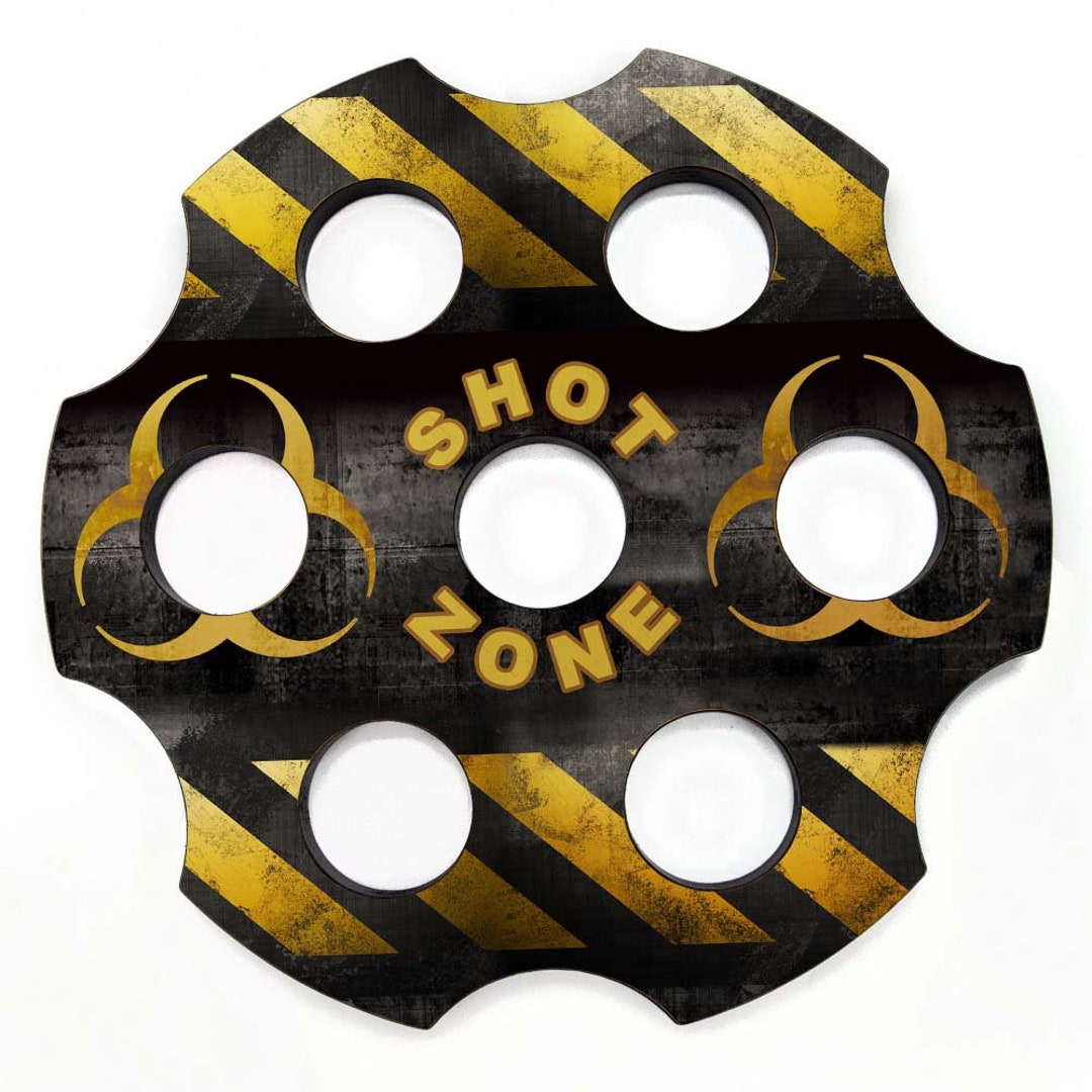 6shooter Wood Shot Glass Caddy Tray and Bottle Topper Etsy