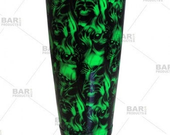 28oz Weighted NEON GREEN Evil Cocktail Shaker Tin - Printed Designer Series